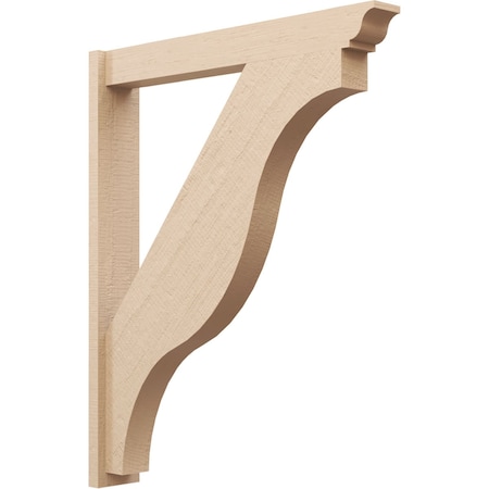 Ekena Millwork 5 1/2-in W x 36-in D x 44-in H Funston Trad Rough Cedar Woodgrain TimberThane Outlooker, Primed Tan OUTUR055X36X44FST04RCPR